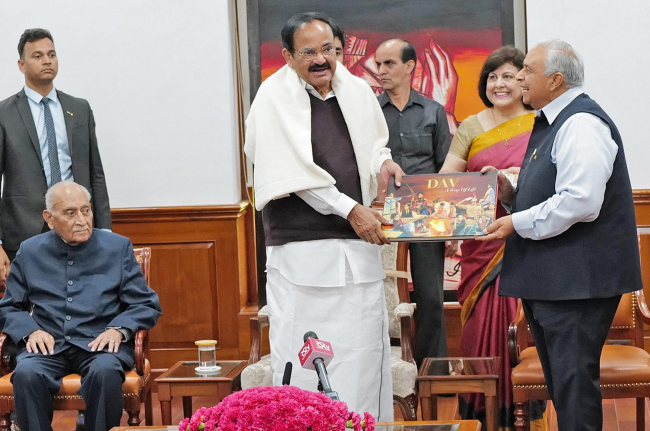 Interaction with Vice-President, Sh Venkaiah Naidu